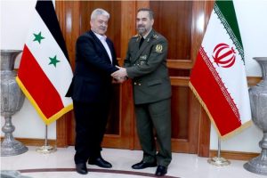   دیدار فرمانده نیروی هوایی و پدافند ارتش سوریه با وزیر دفاع ایران