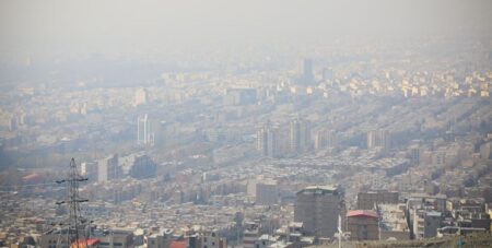 آلودگی هوای ۹ کلان‌شهر و یخبندان در ۲۰ استان