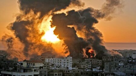 بمباران مناطق جنوبی غزه با بمب های قوی از سوی رژیم صهیونیستی